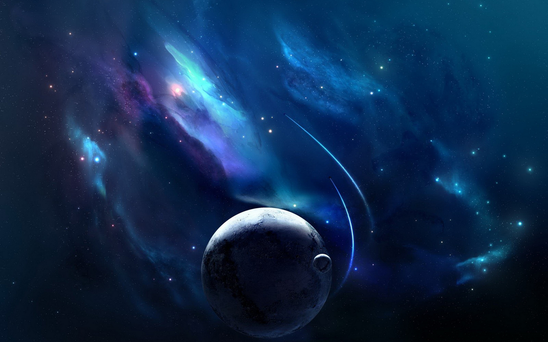 Wallpapers weightlessness silence planets on the desktop