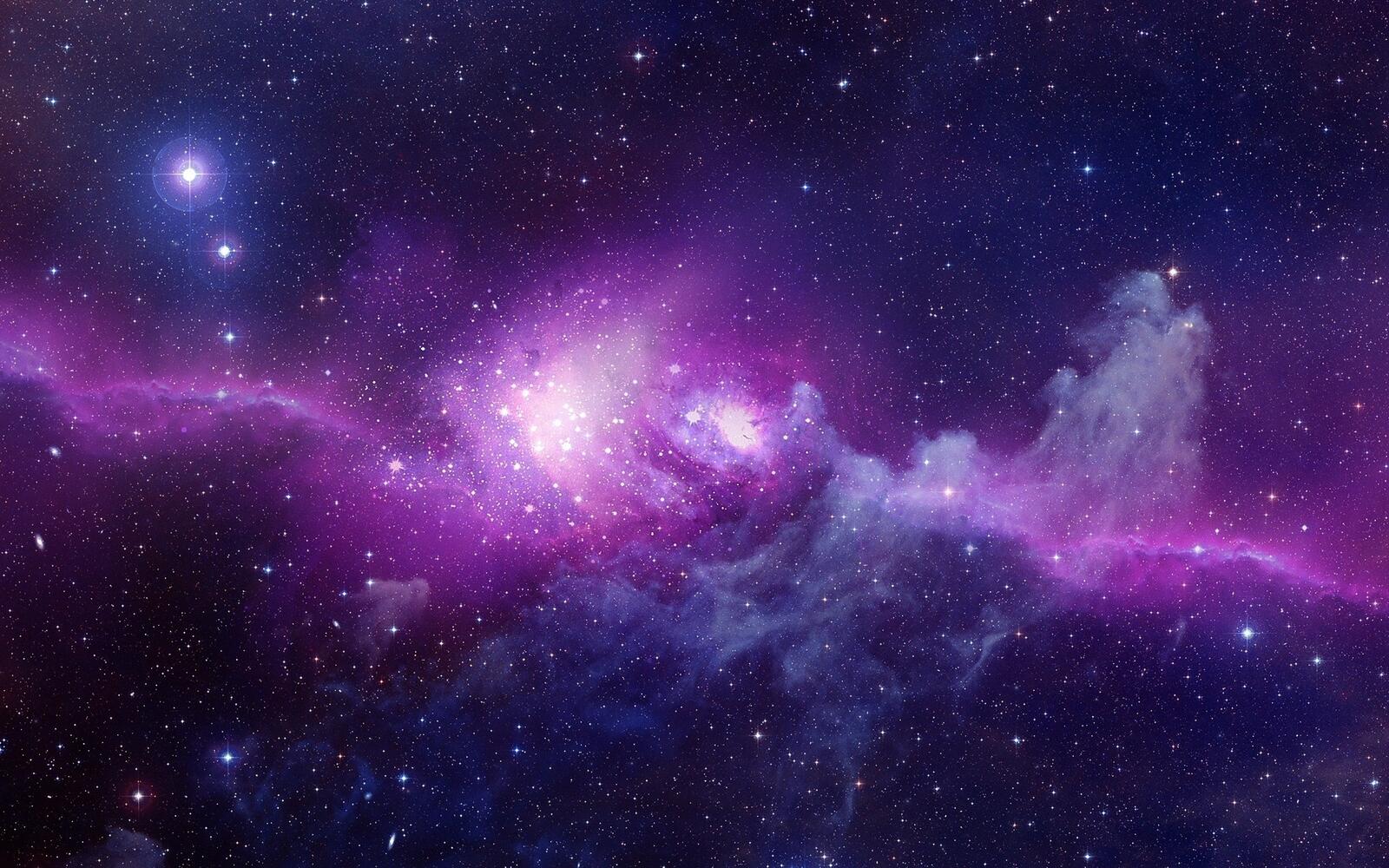 Wallpapers stars galaxies nebula on the desktop