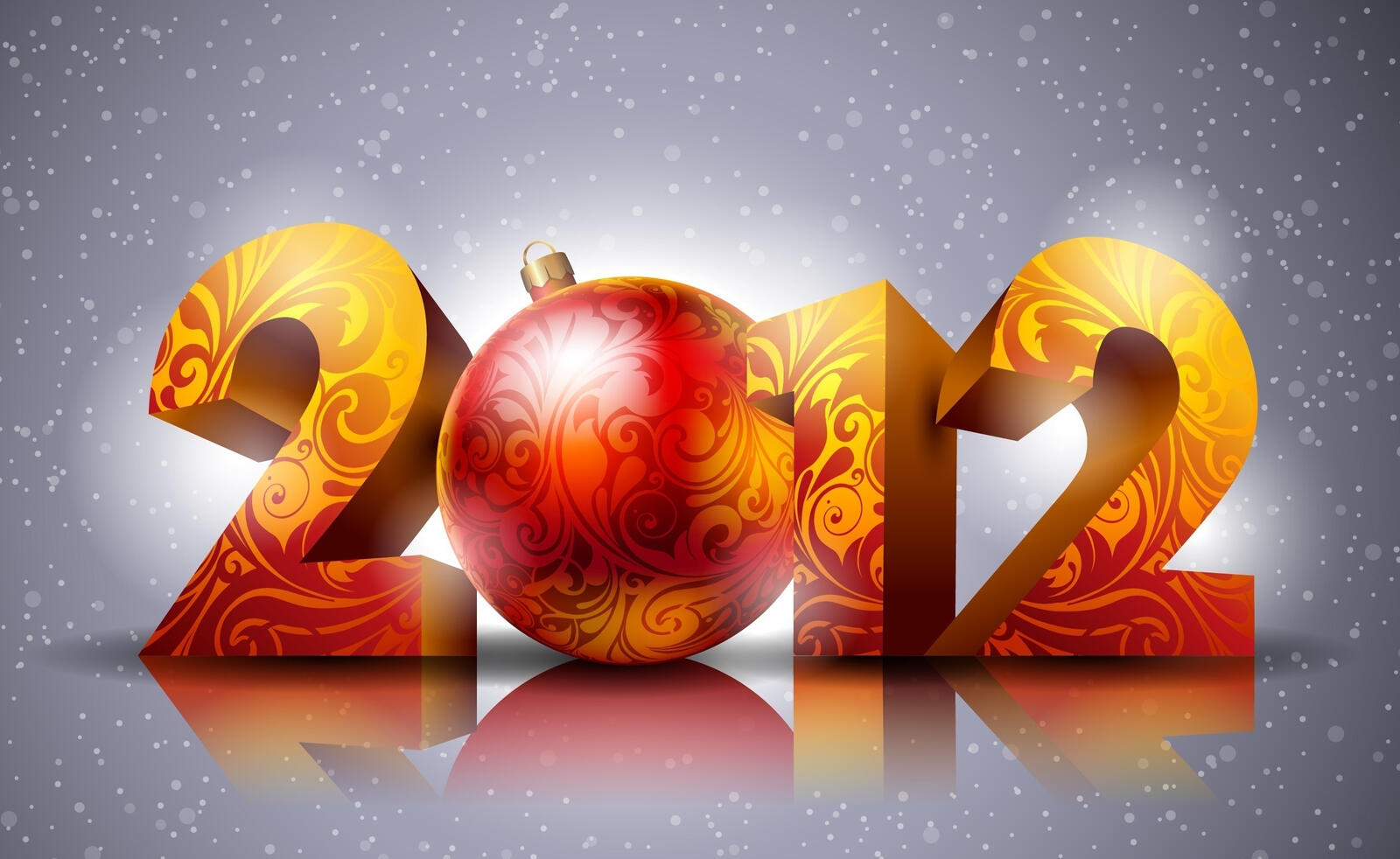 Wallpapers 2012 inscription New Year on the desktop