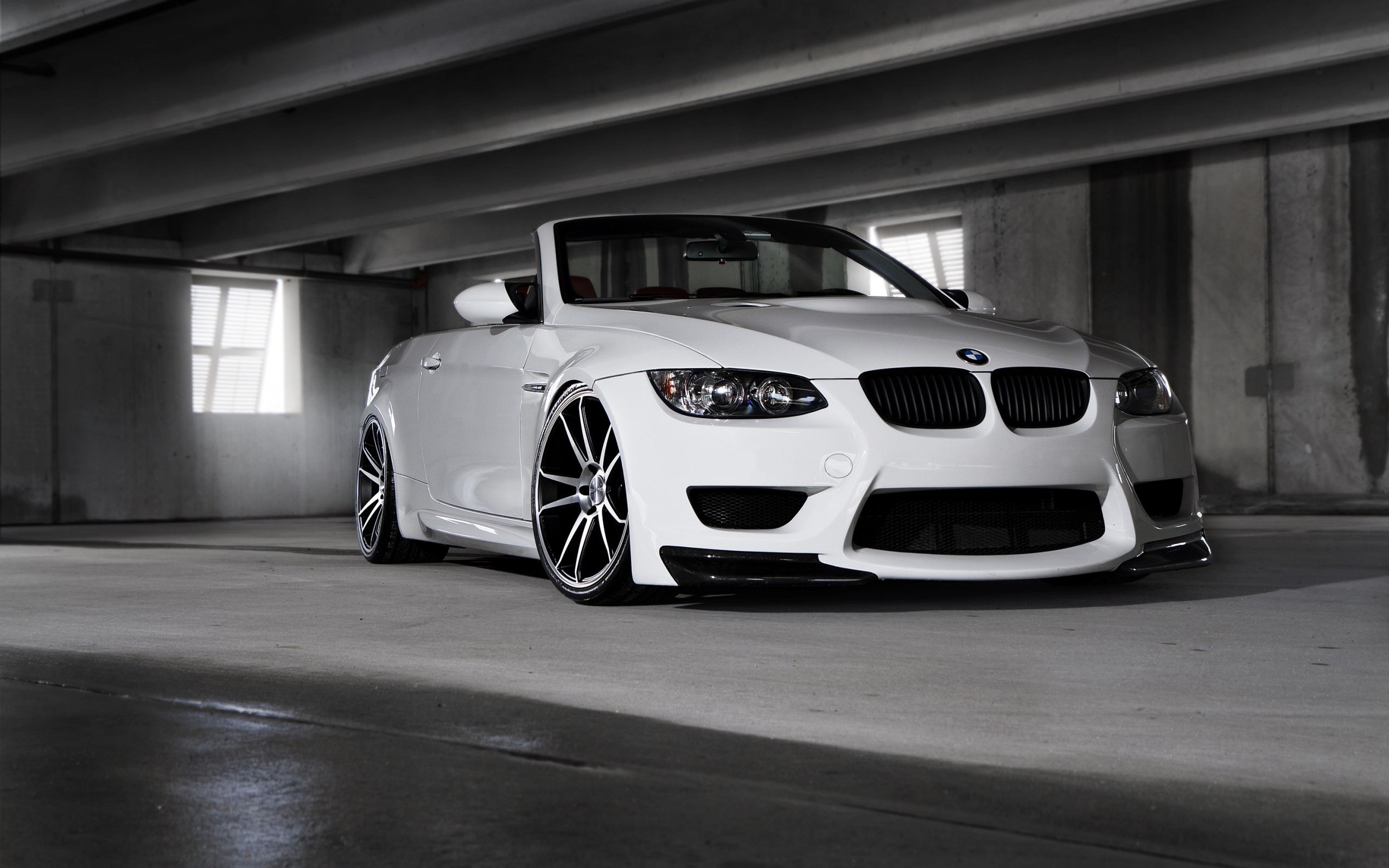 Wallpapers bmw white cabriolet on the desktop