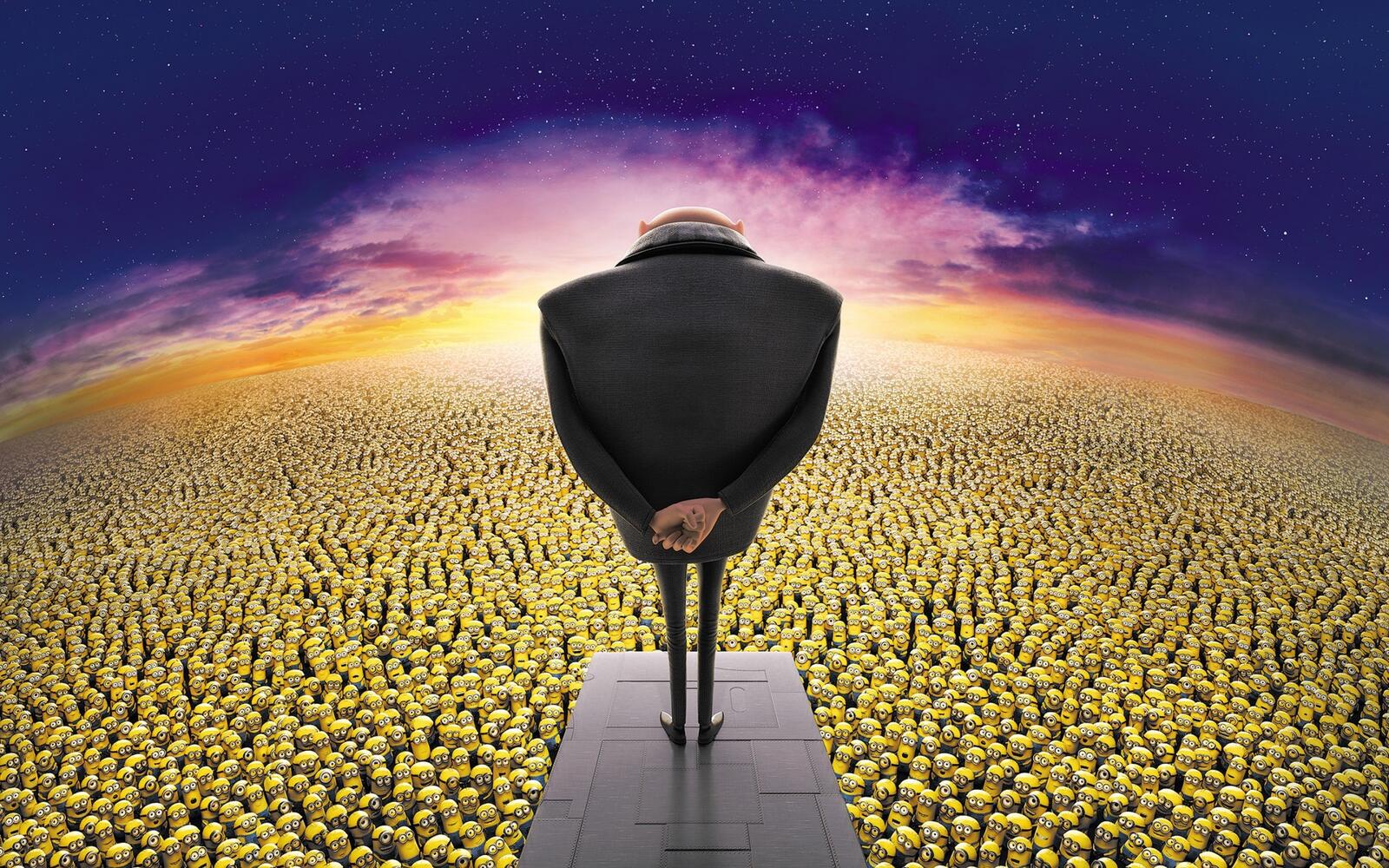 Wallpapers nasty me minions crowd on the desktop