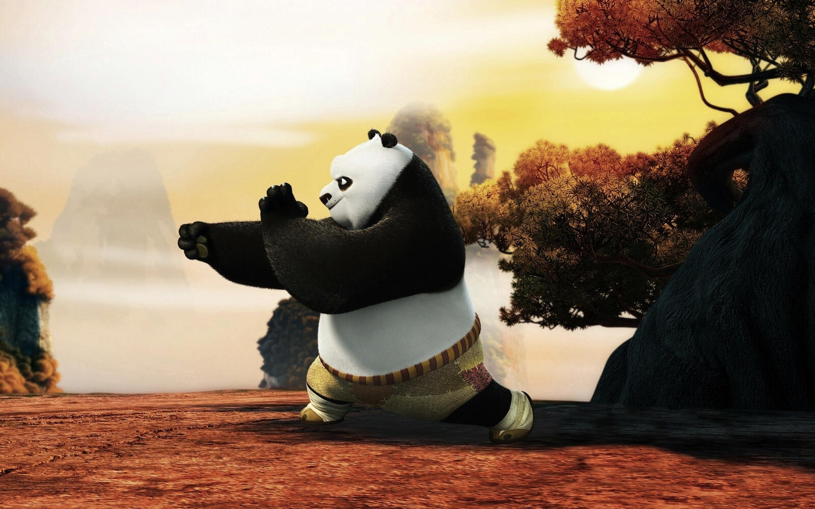 Wallpapers kung fu panda accept on the desktop