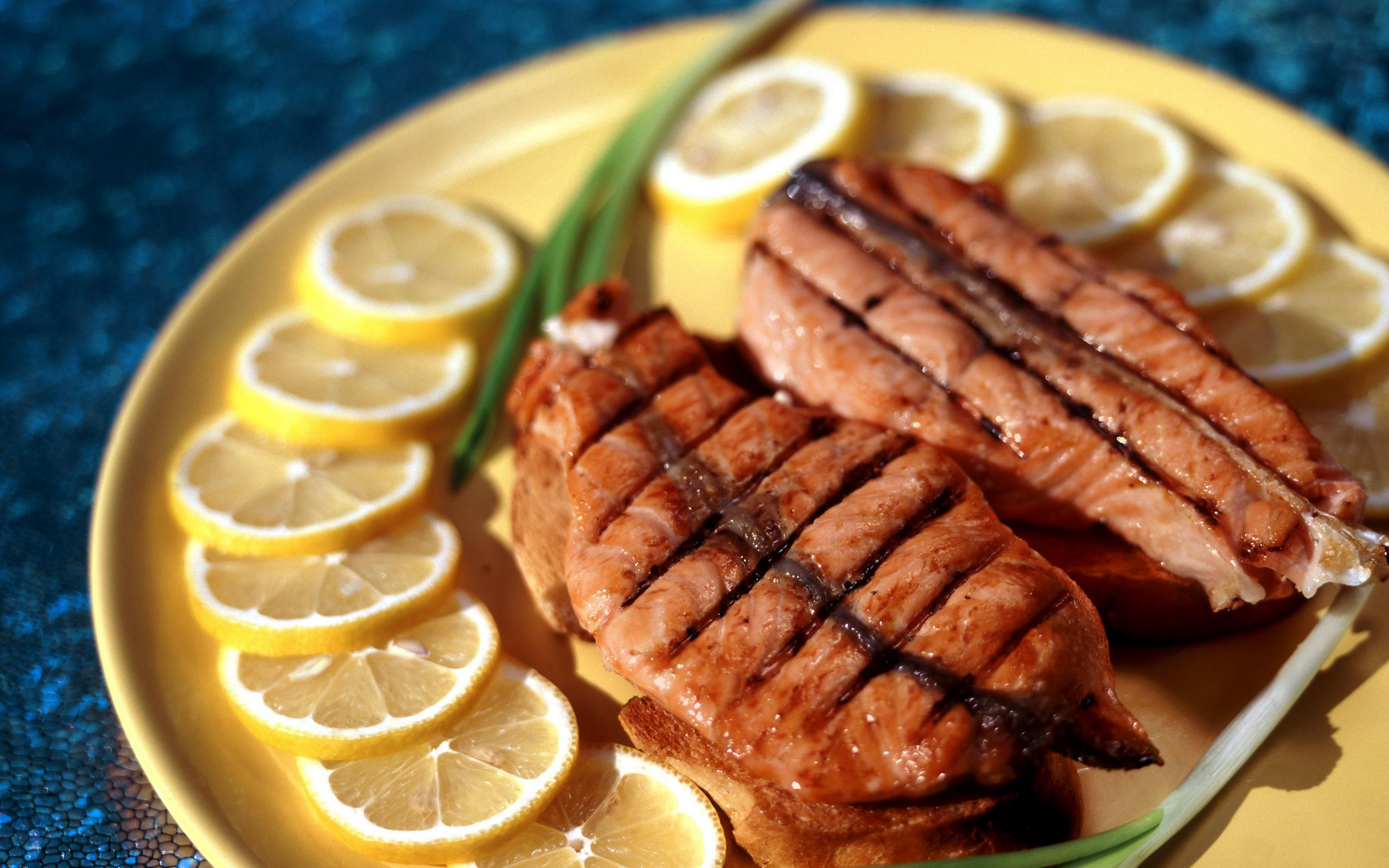 Фото бесплатно рыба, лосось, лимон