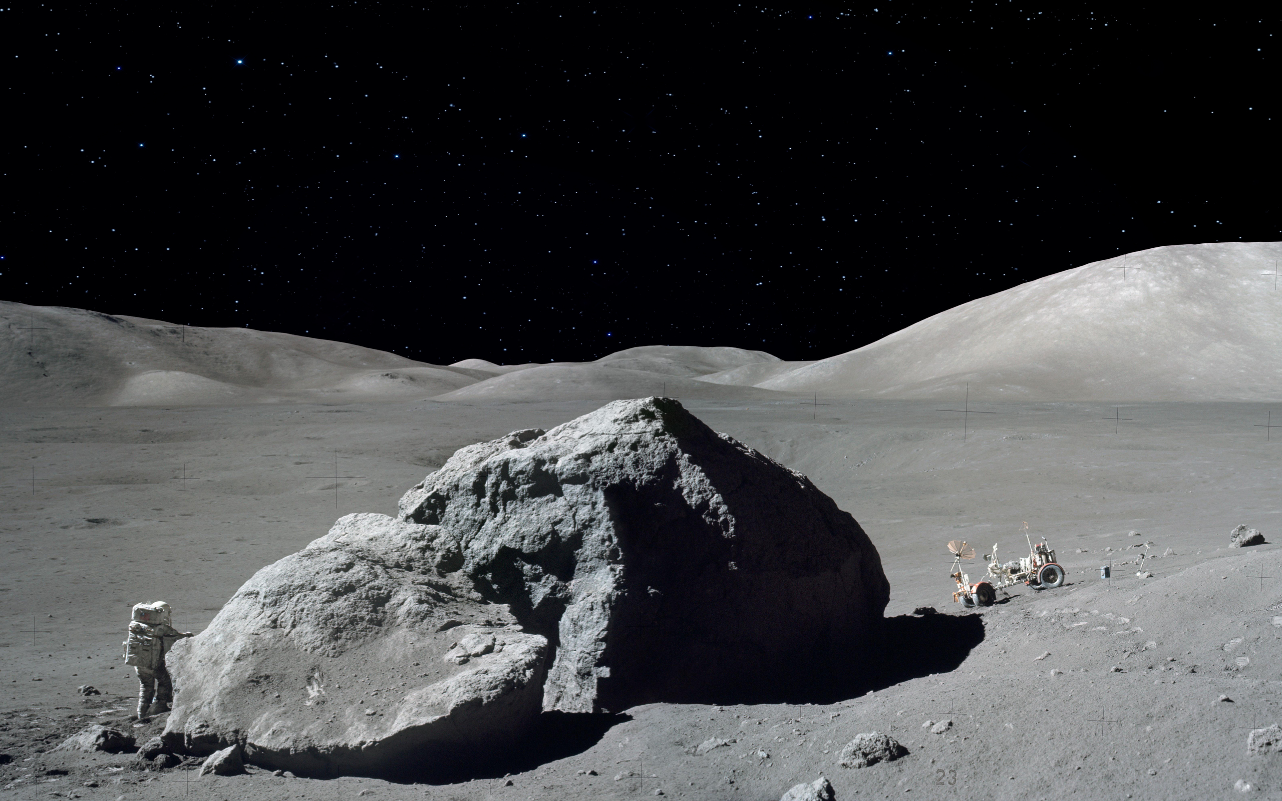 Обои луна астронавт исследуют на рабочий стол