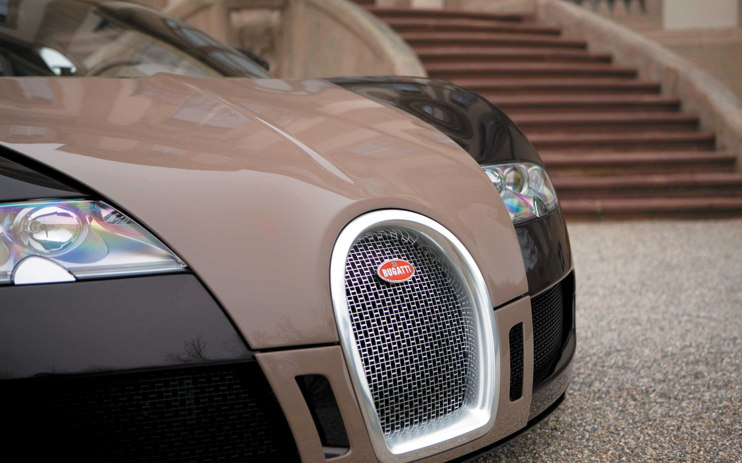 Wallpapers bugatti front lights on the desktop