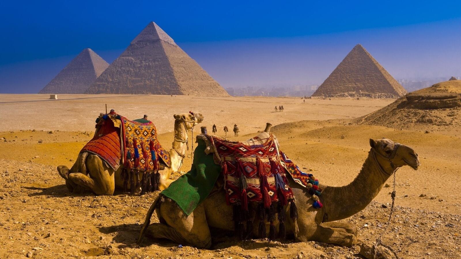 Wallpapers Egypt pyramids sand on the desktop