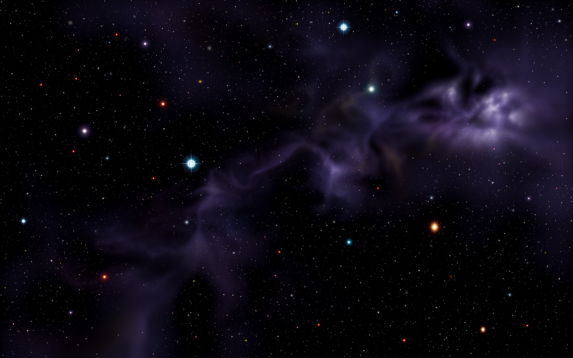 Wallpapers sky stars galaxy on the desktop