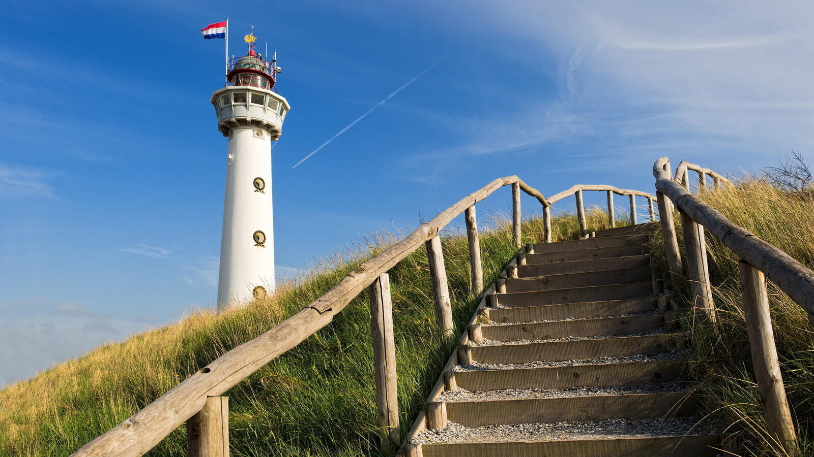 Бесплатное фото Лестница к маяку во франции