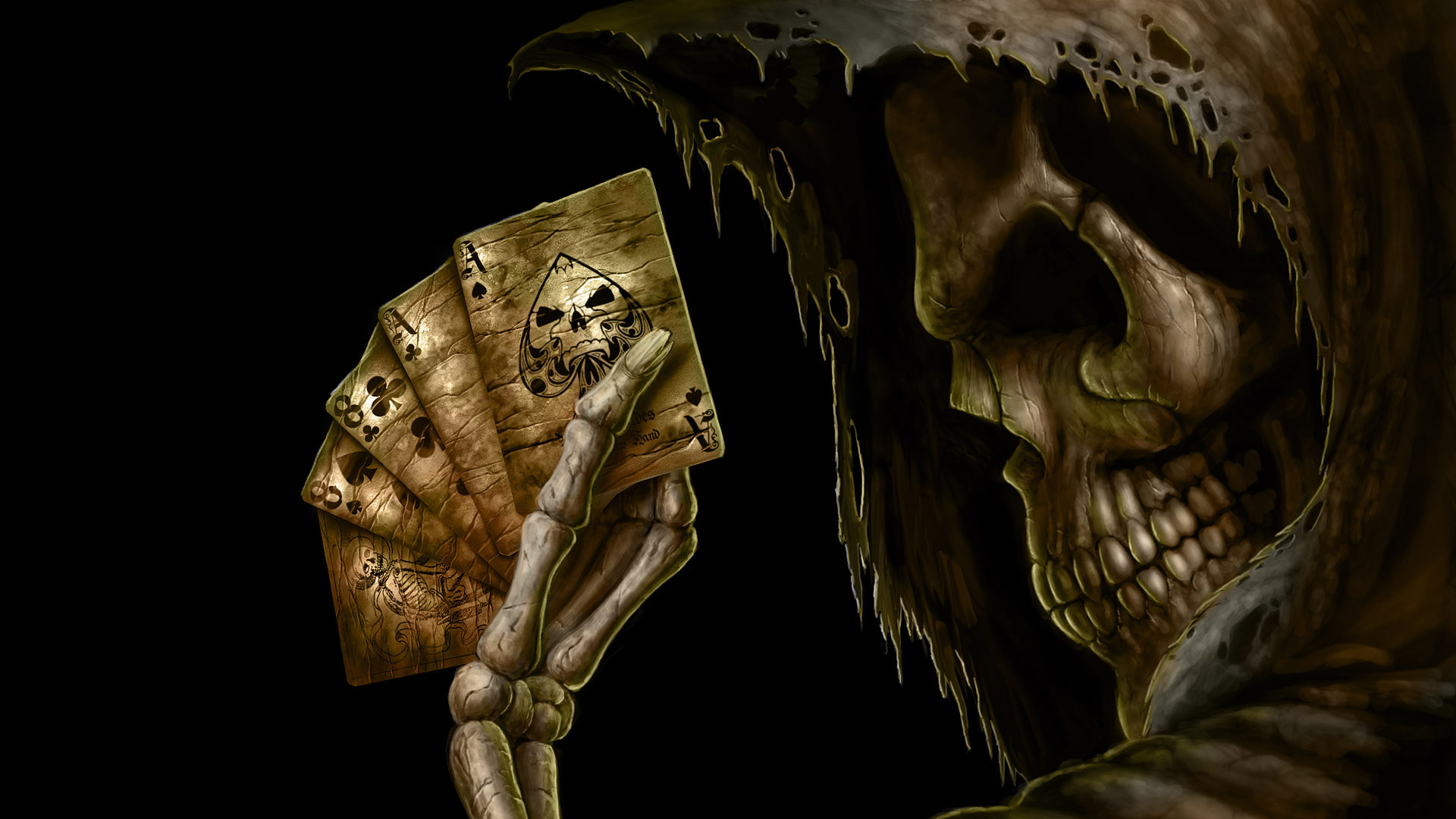 Wallpapers player poker death on the desktop