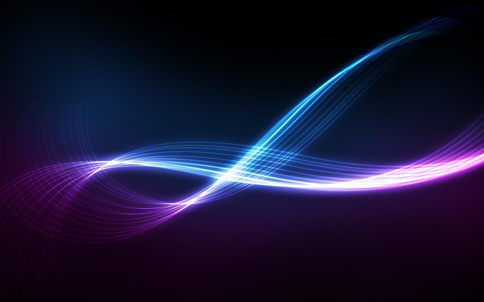 Wallpapers lines multicolored wave on the desktop