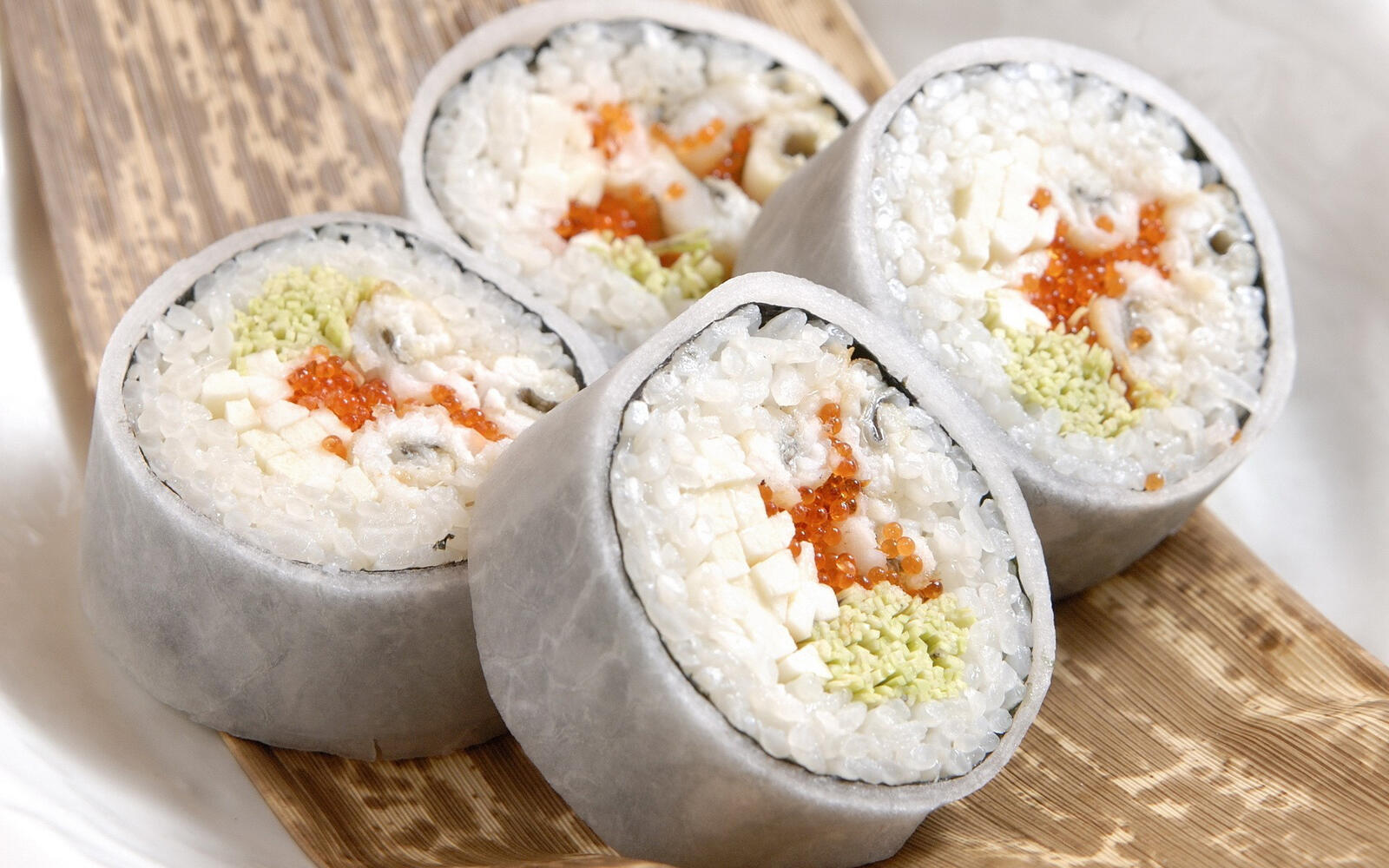 Wallpapers sushi rolls rice on the desktop