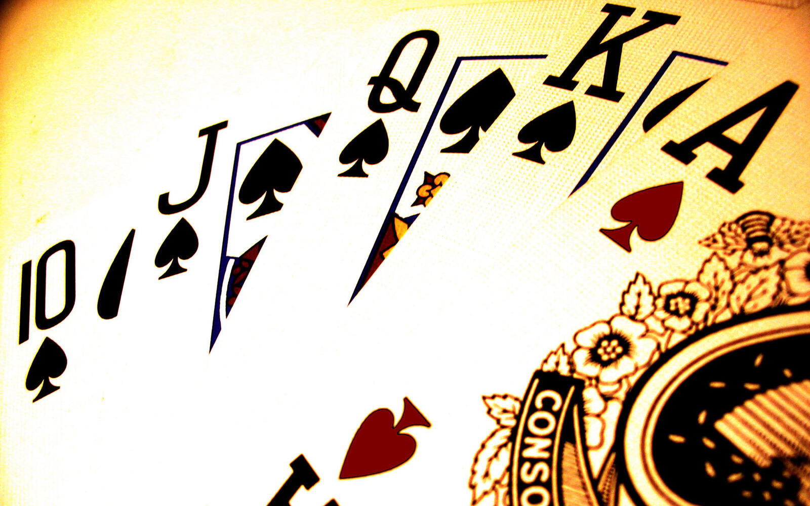 Wallpapers cards poker royal flush on the desktop