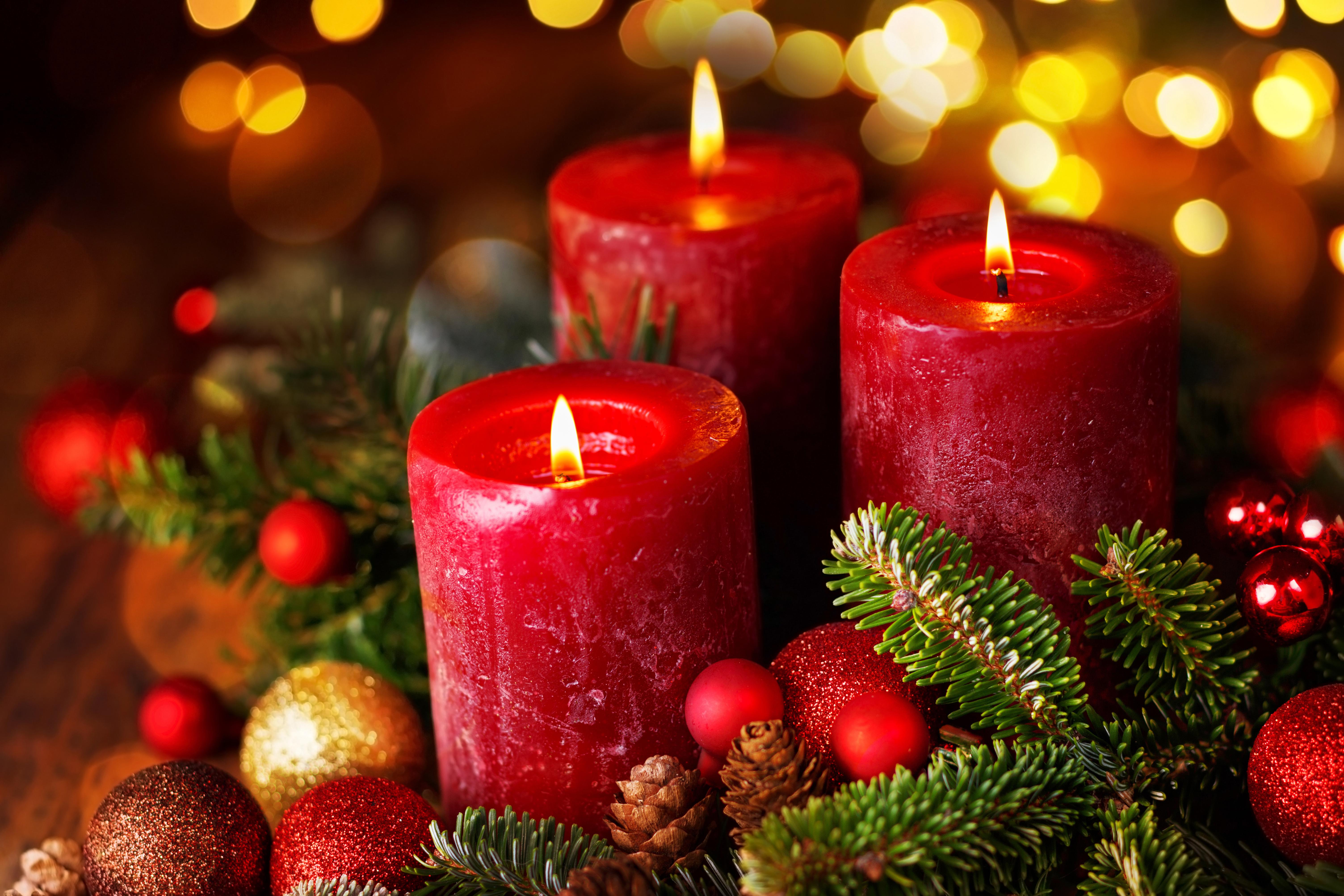 Wallpapers christmas candles christmas wallpaper new year on the desktop
