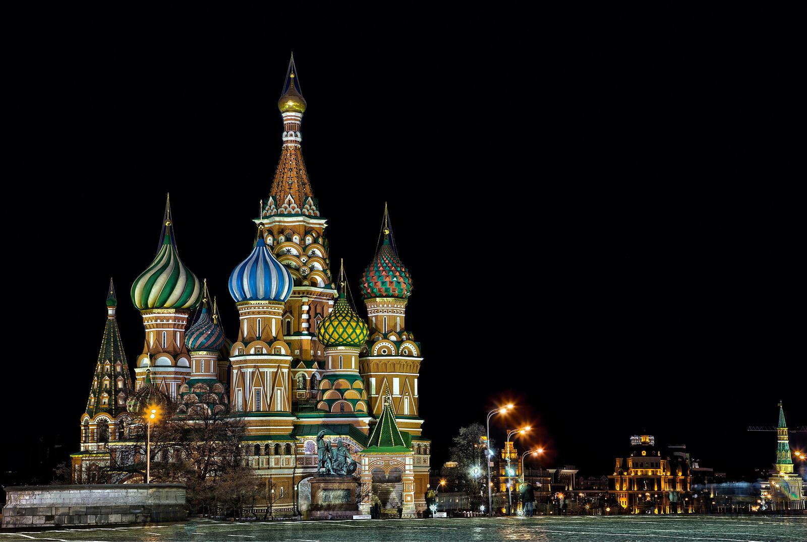 桌面上的壁纸红方块 俄罗斯 圣巴西尔大教堂
