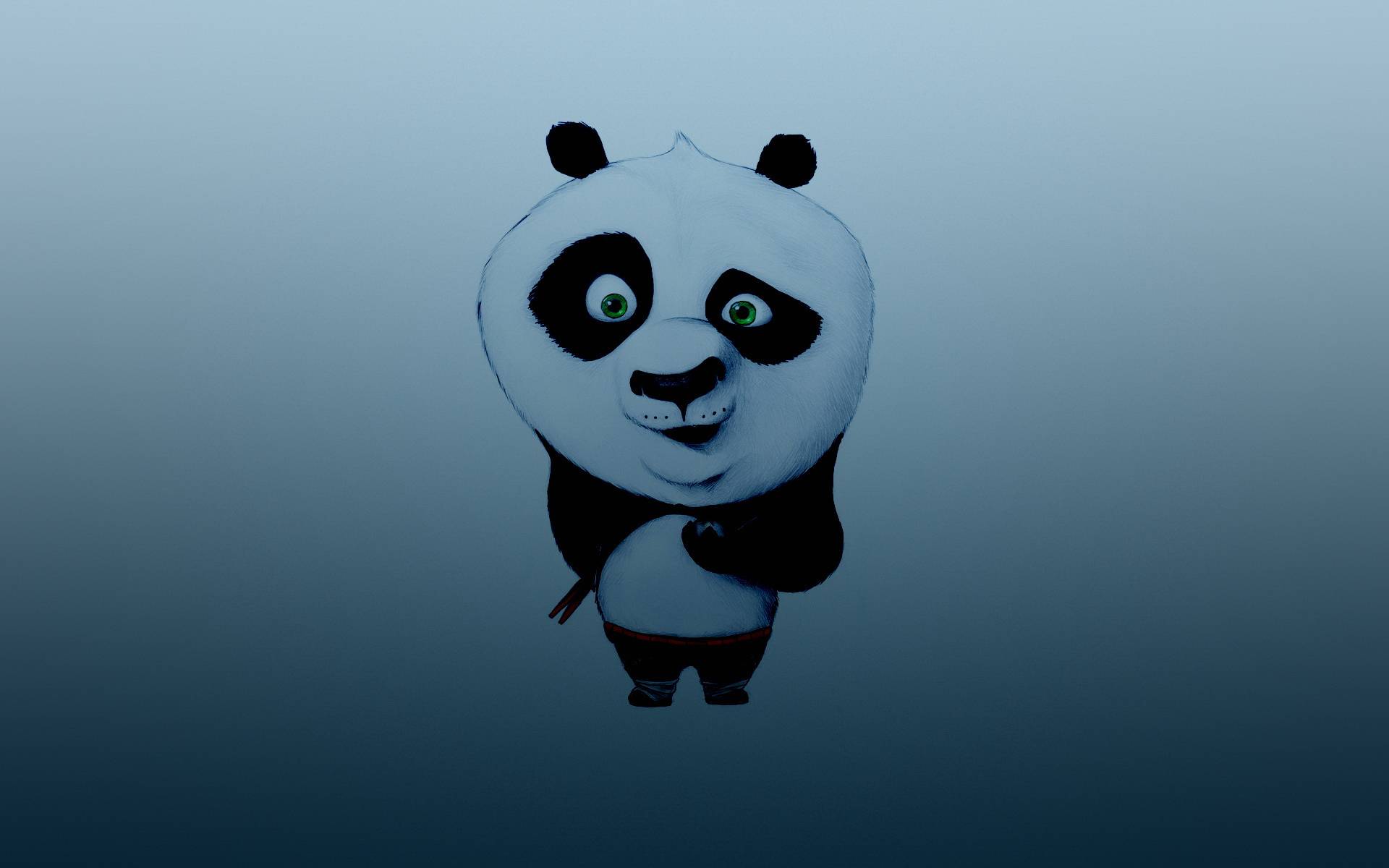 Wallpapers kung fu panda drawing muzzle on the desktop