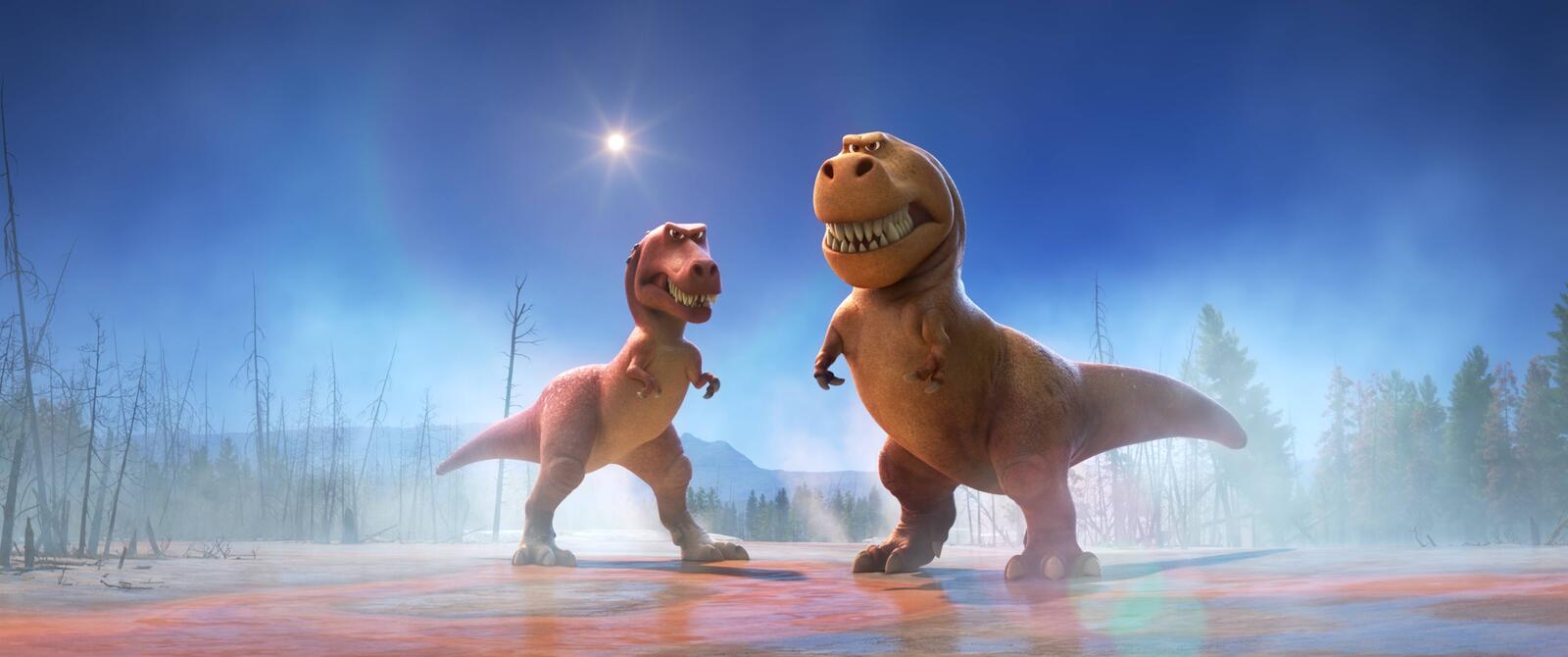 Обои приключения хороший динозавр мультфильм на рабочий стол