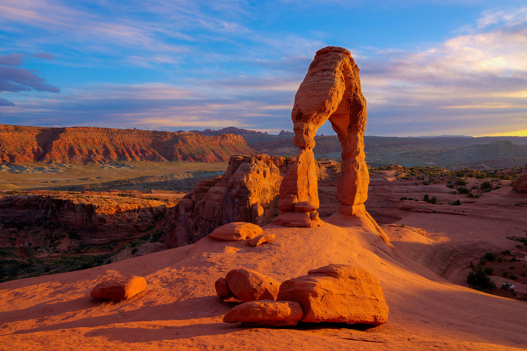 Обои Delicate Arch Arches National Park горы на рабочий стол