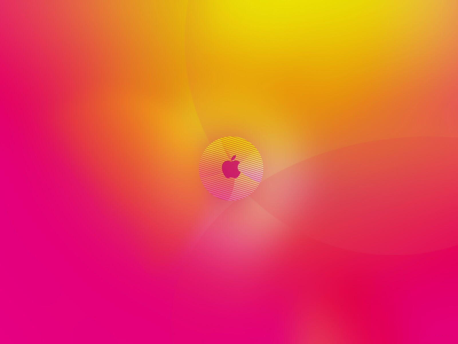 Wallpapers apple yellow-crimson background on the desktop