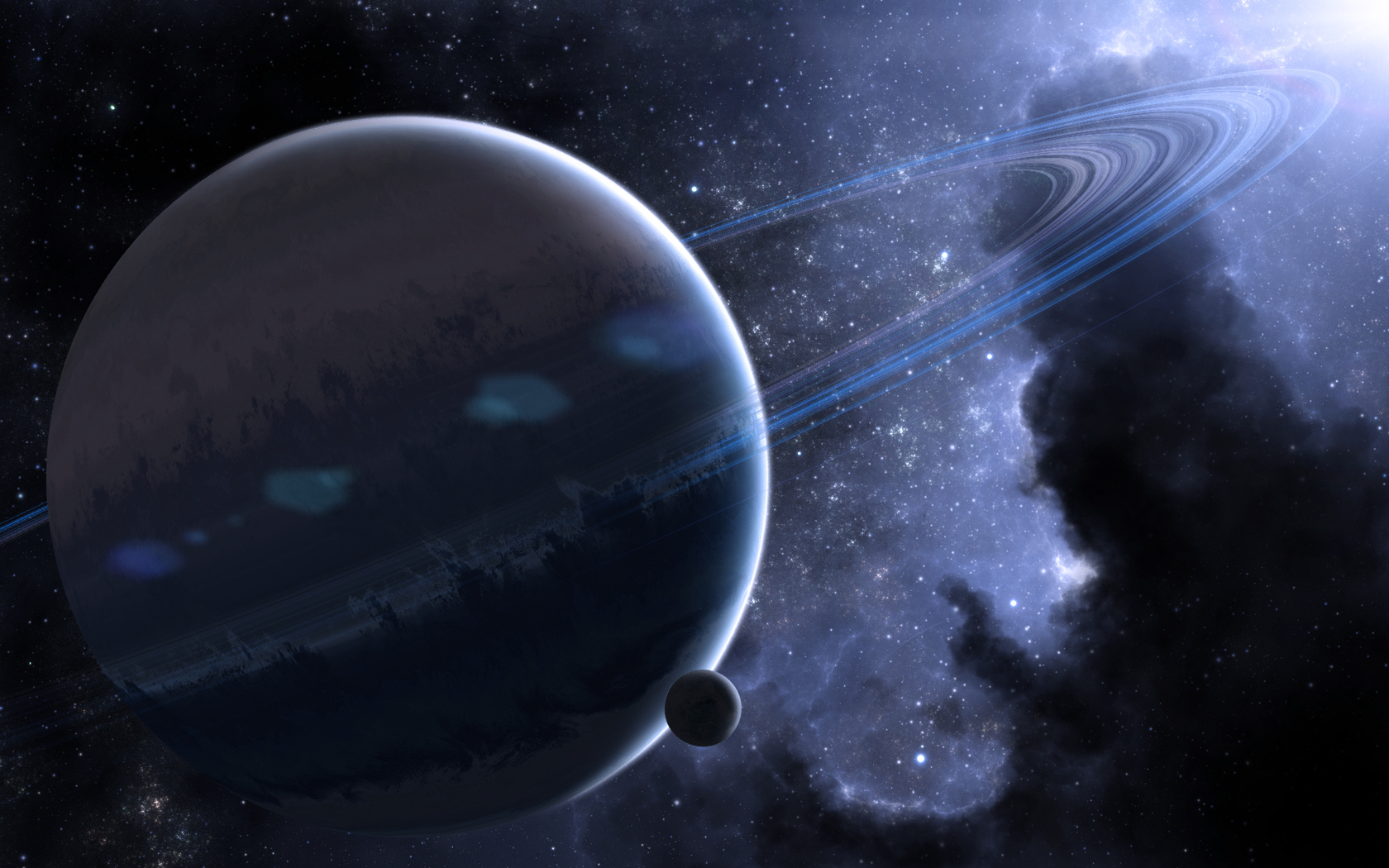 Wallpapers Saturn planet ring on the desktop