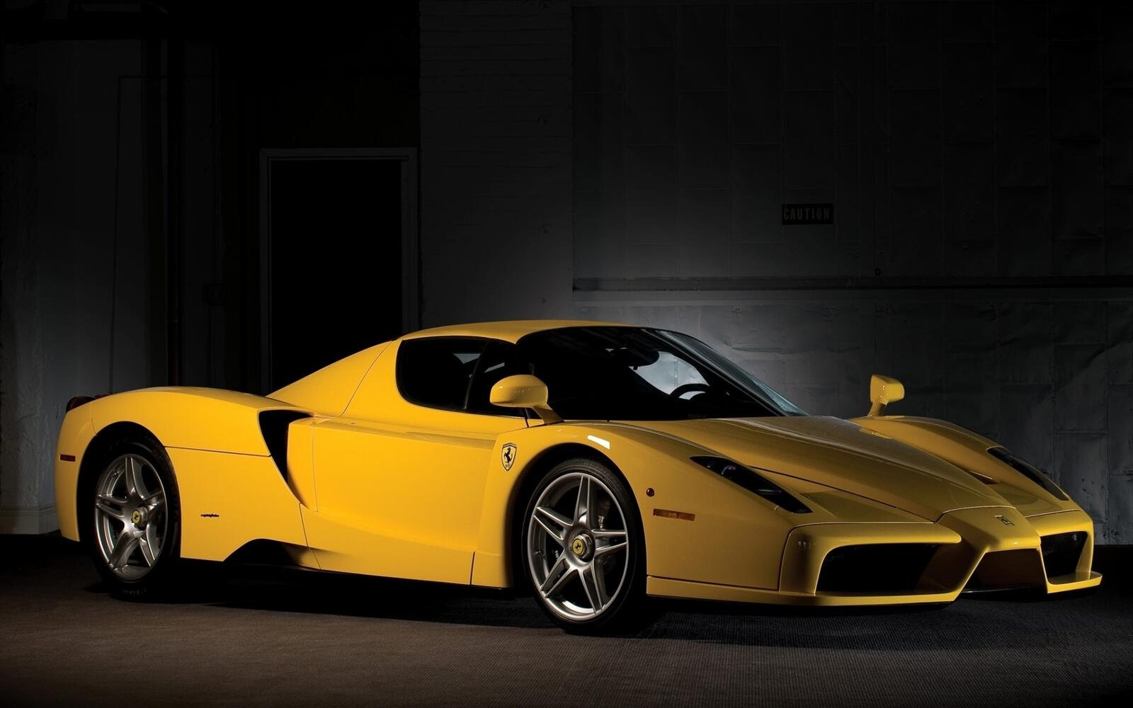 Wallpapers car sports yellow on the desktop