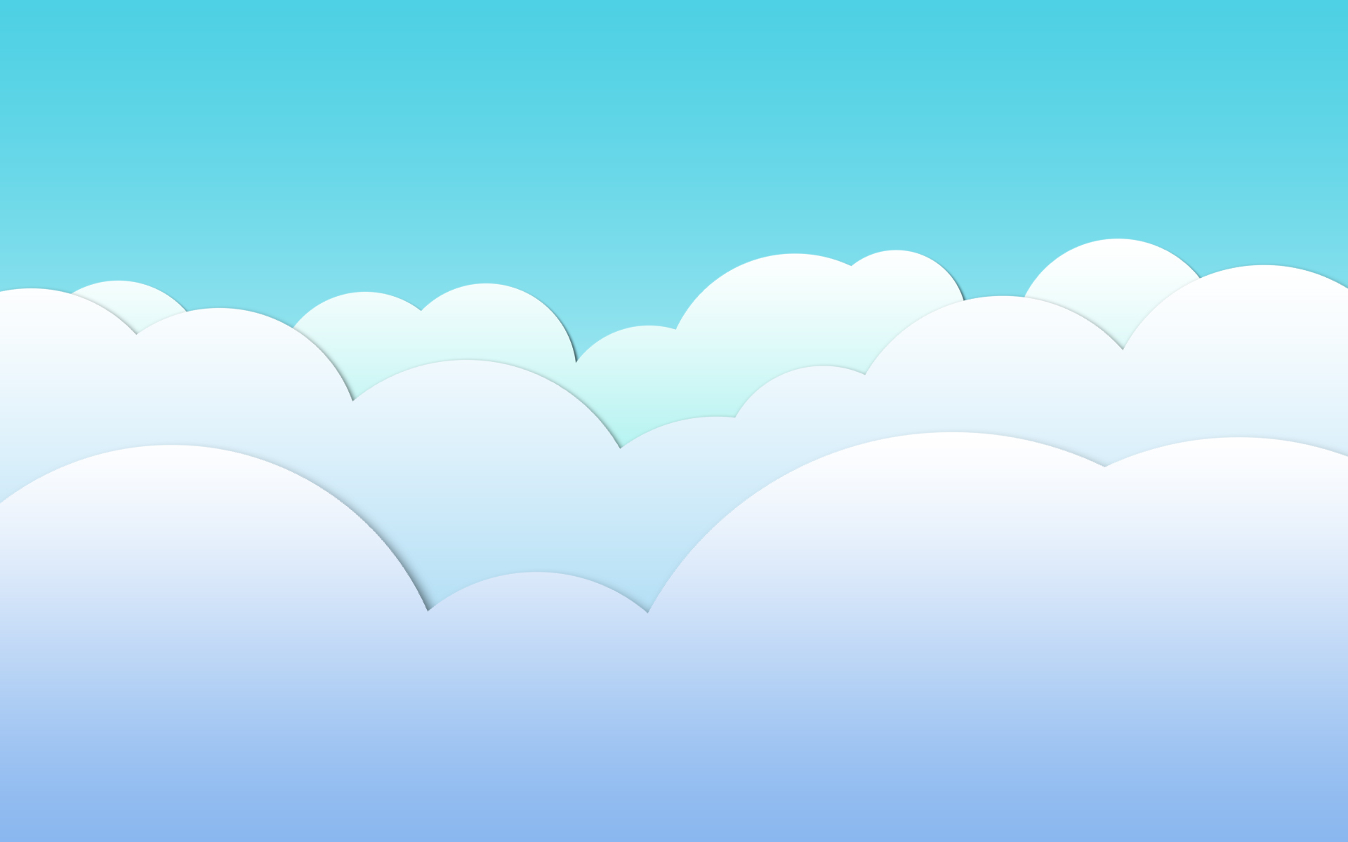 Wallpapers sky white clouds on the desktop