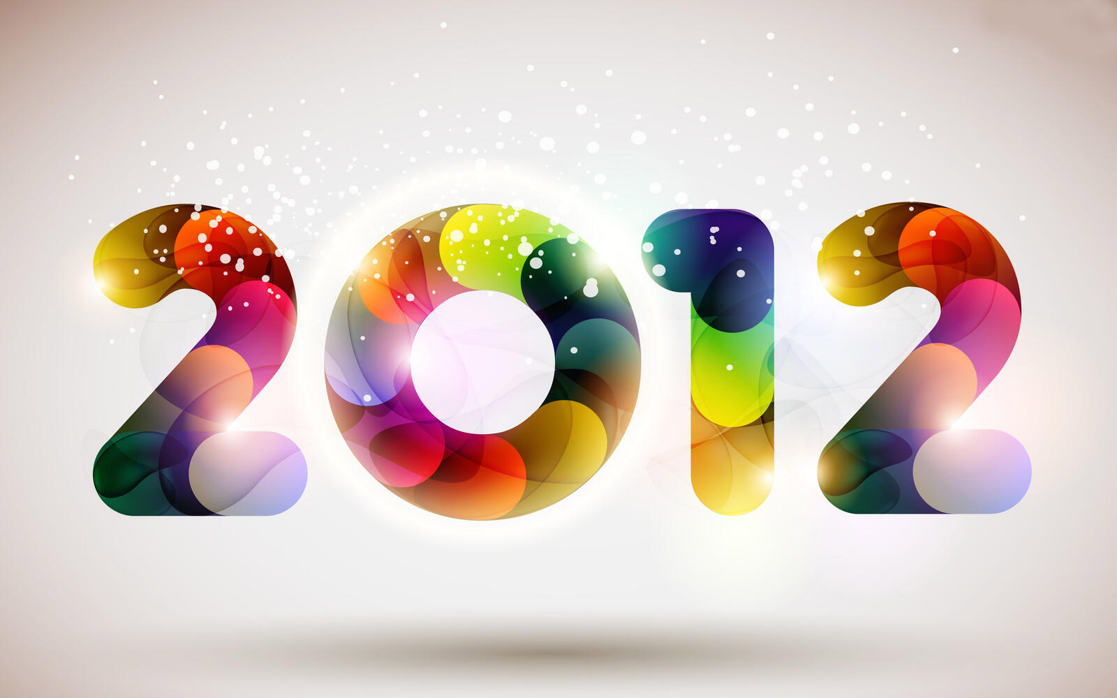 Обои 2012 новый год красивые цифры на рабочий стол