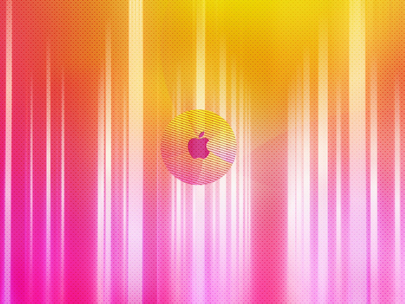 Обои apple разноцветный фон на рабочий стол
