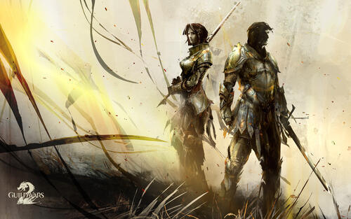 The screensaver from Guild Wars