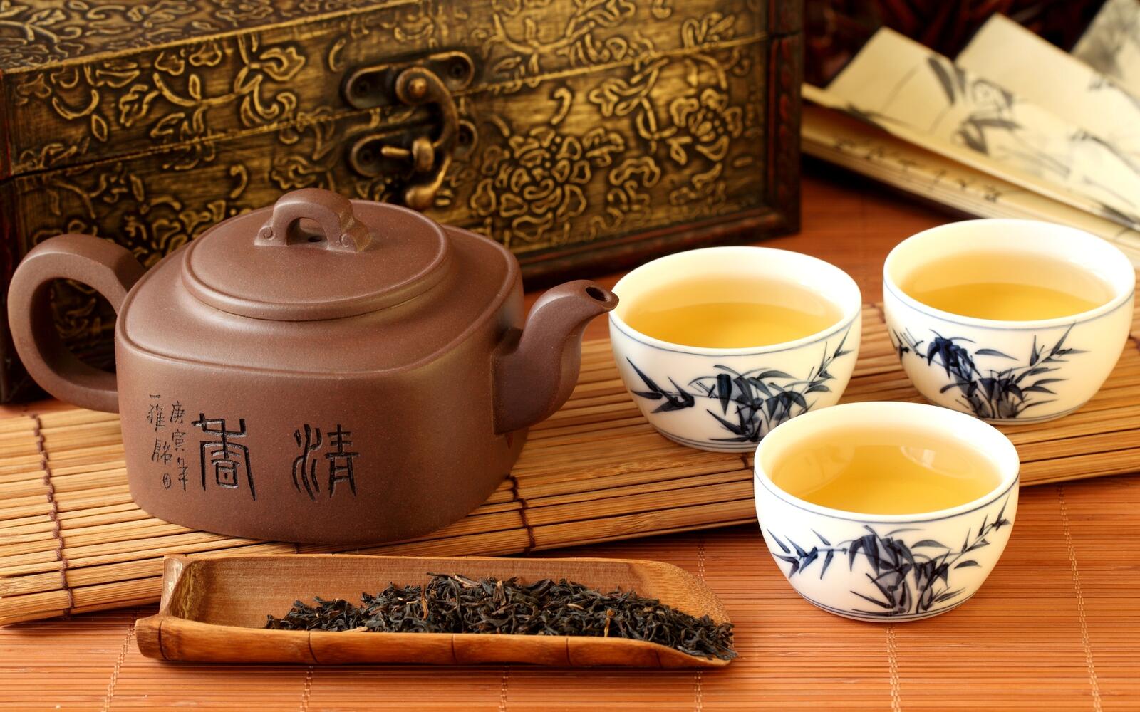 Wallpapers tea Chinese teapot on the desktop