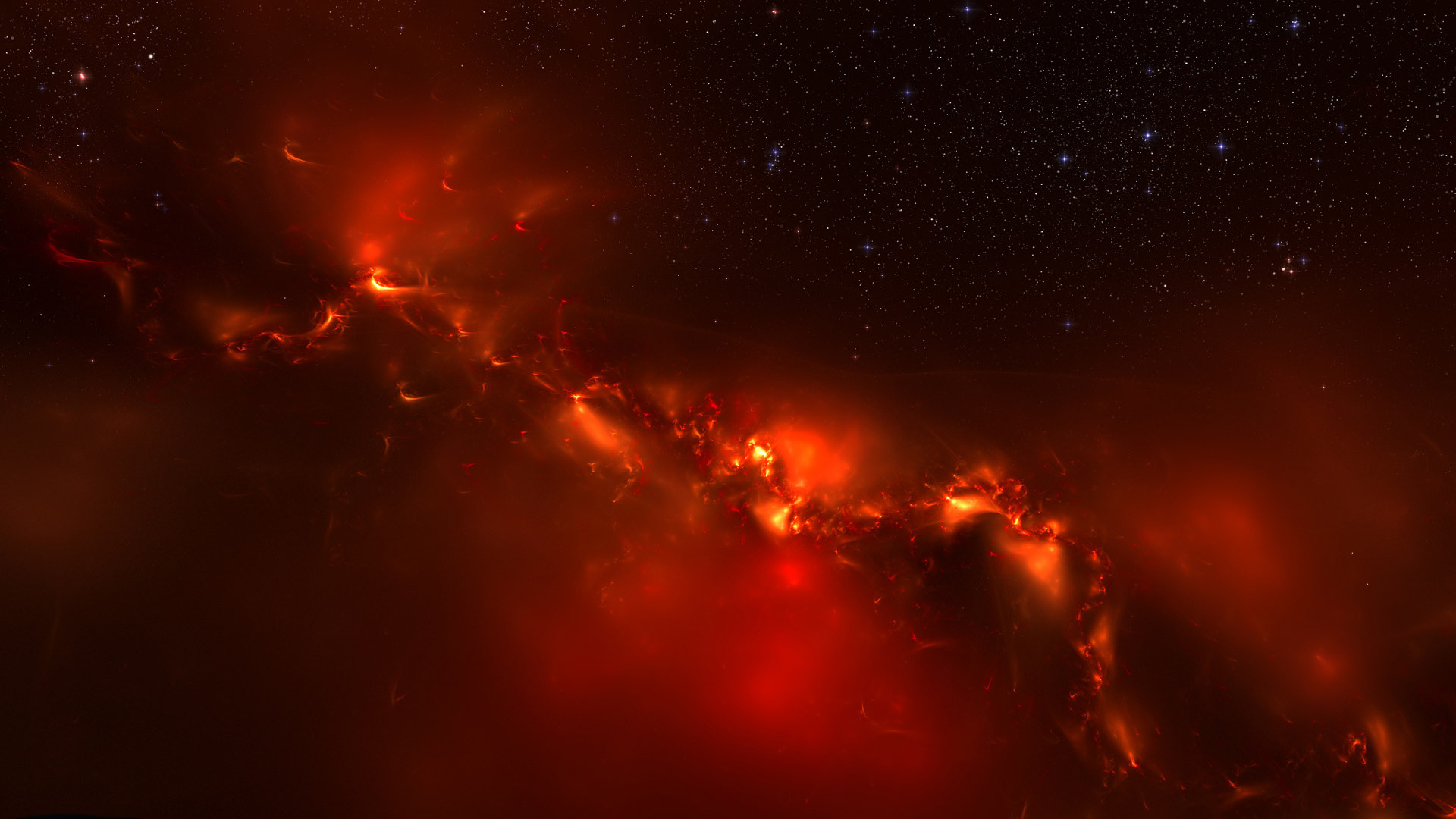Wallpapers nebula red dust on the desktop