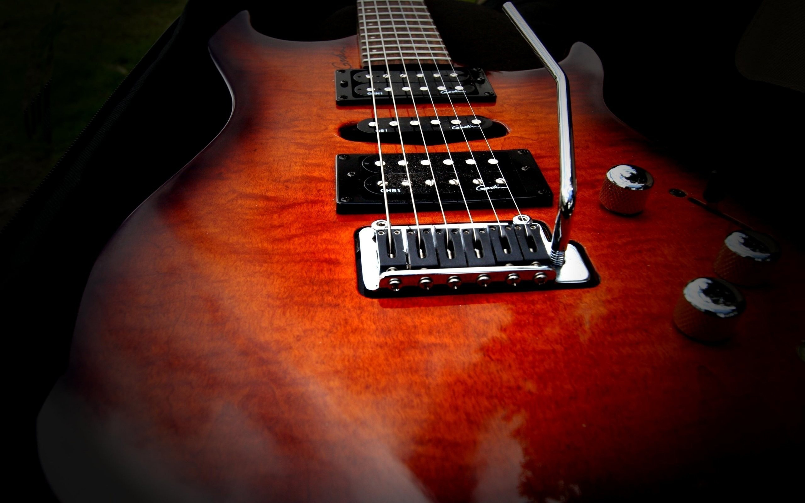 Wallpapers guitar electronic red on the desktop