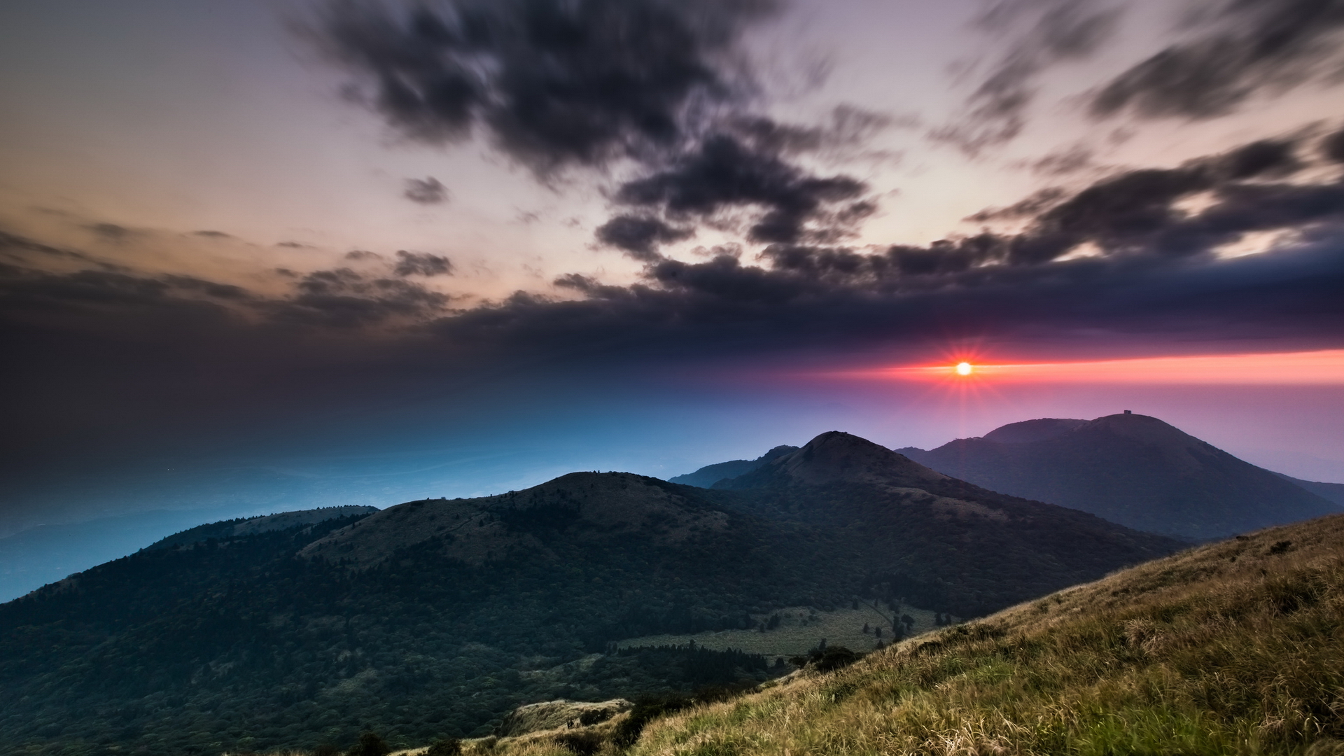 Wallpapers mountains sunset landscapes on the desktop