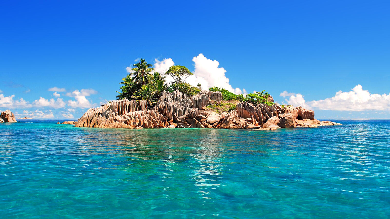 Обои пейзажи море Seychelles на рабочий стол