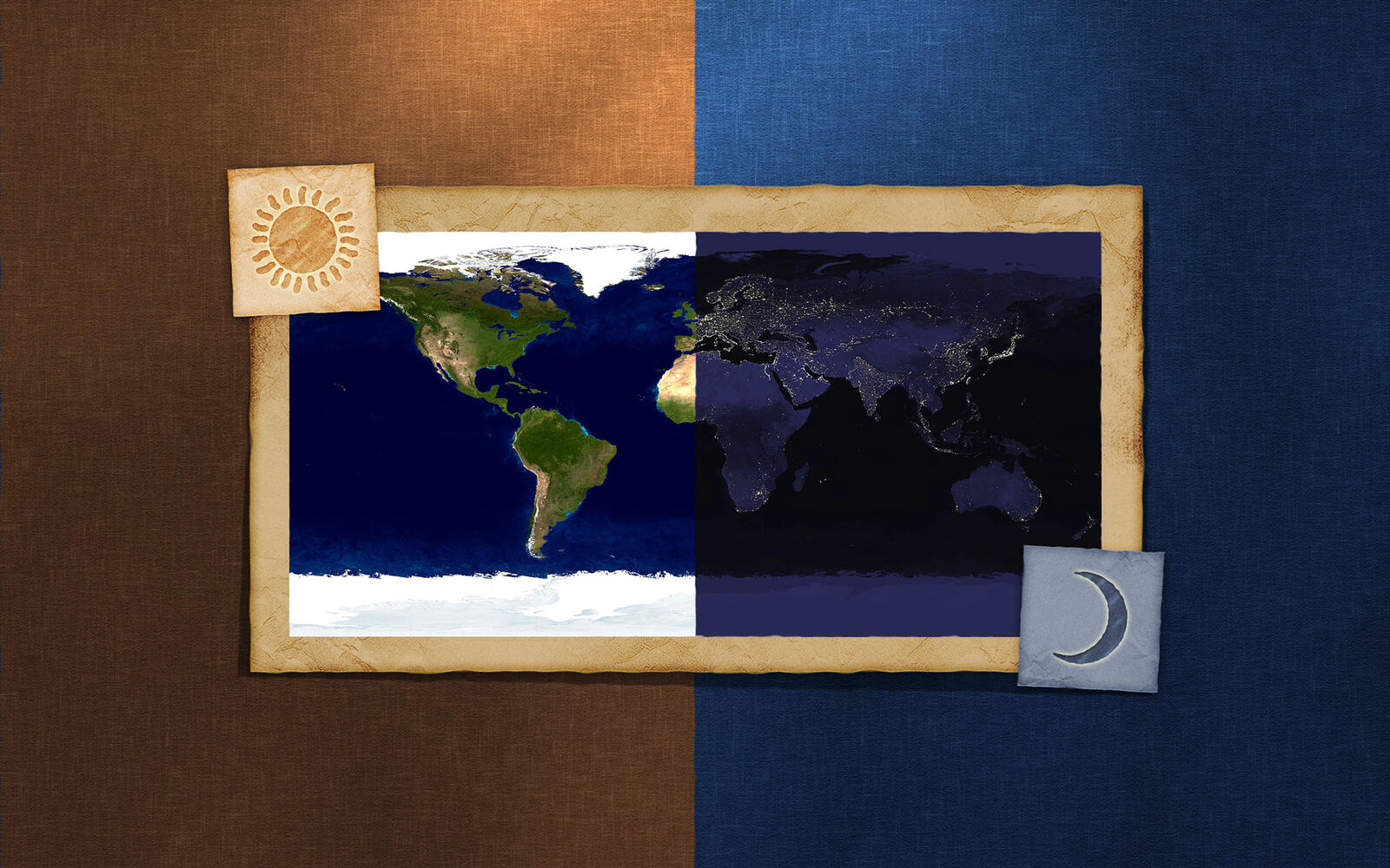 Wallpapers map earth continents on the desktop