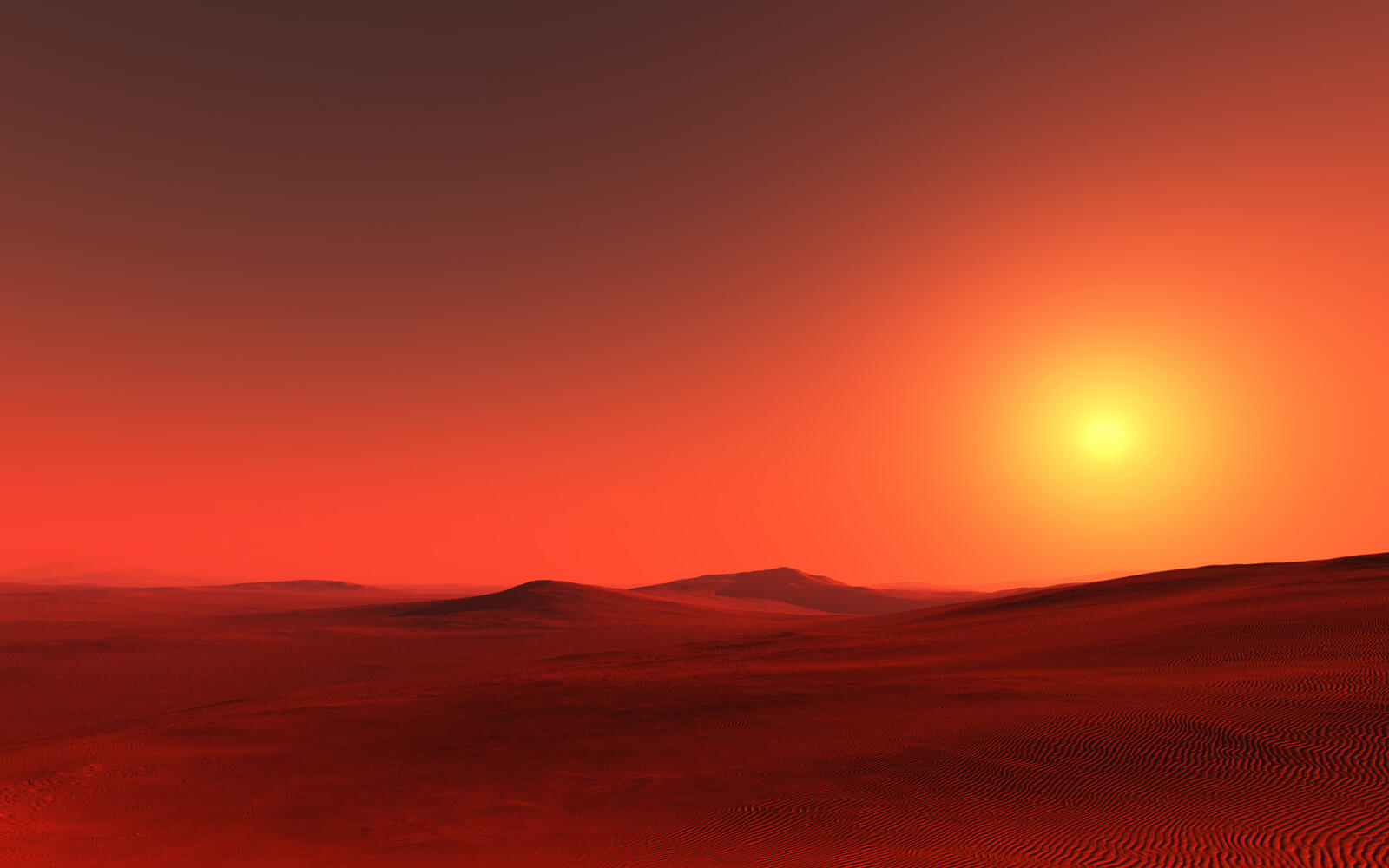 Wallpapers mars planet surface on the desktop