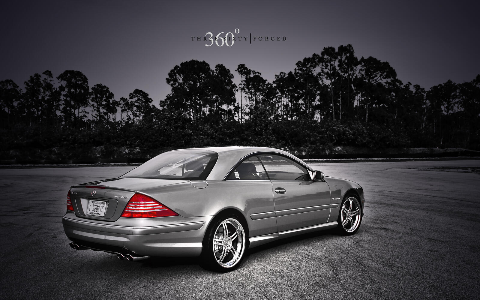Wallpapers mersedes gray coupe on the desktop