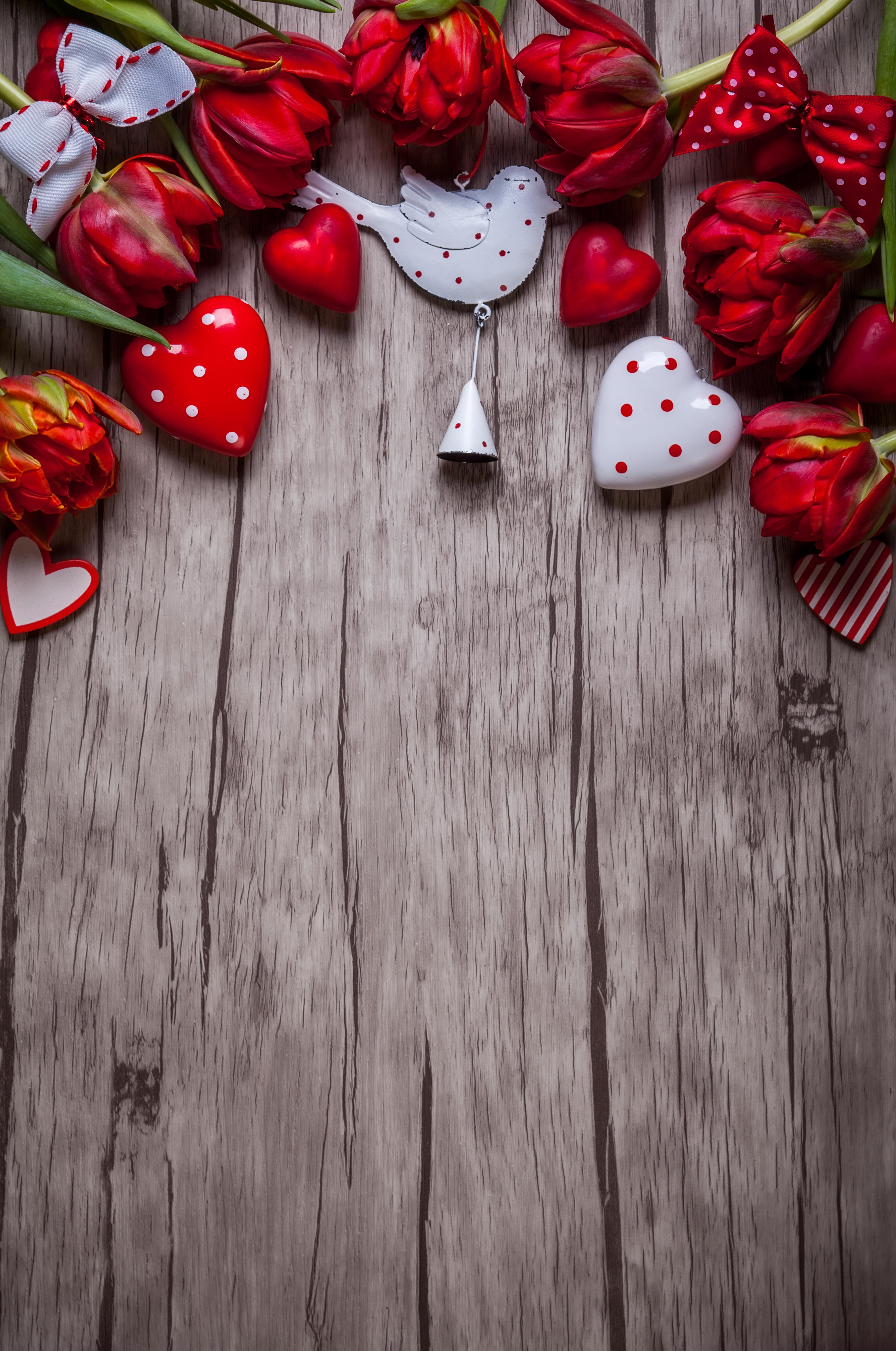 Бесплатное фото Рамка из цветов на день святого валентина