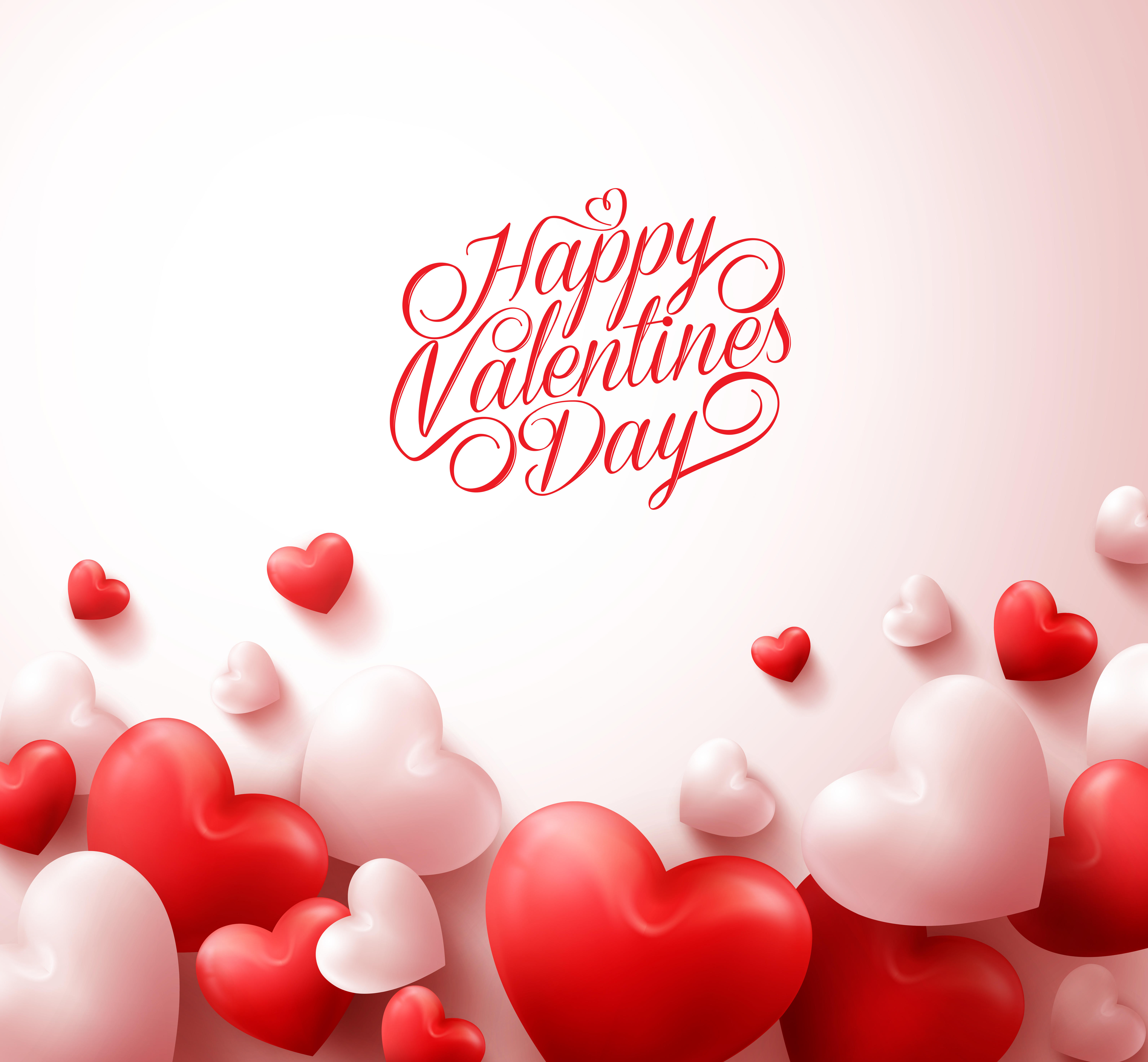 Wallpapers valentines hearts text on the desktop