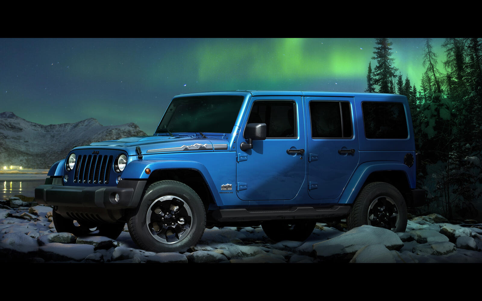 Wallpapers jeep blue stones on the desktop
