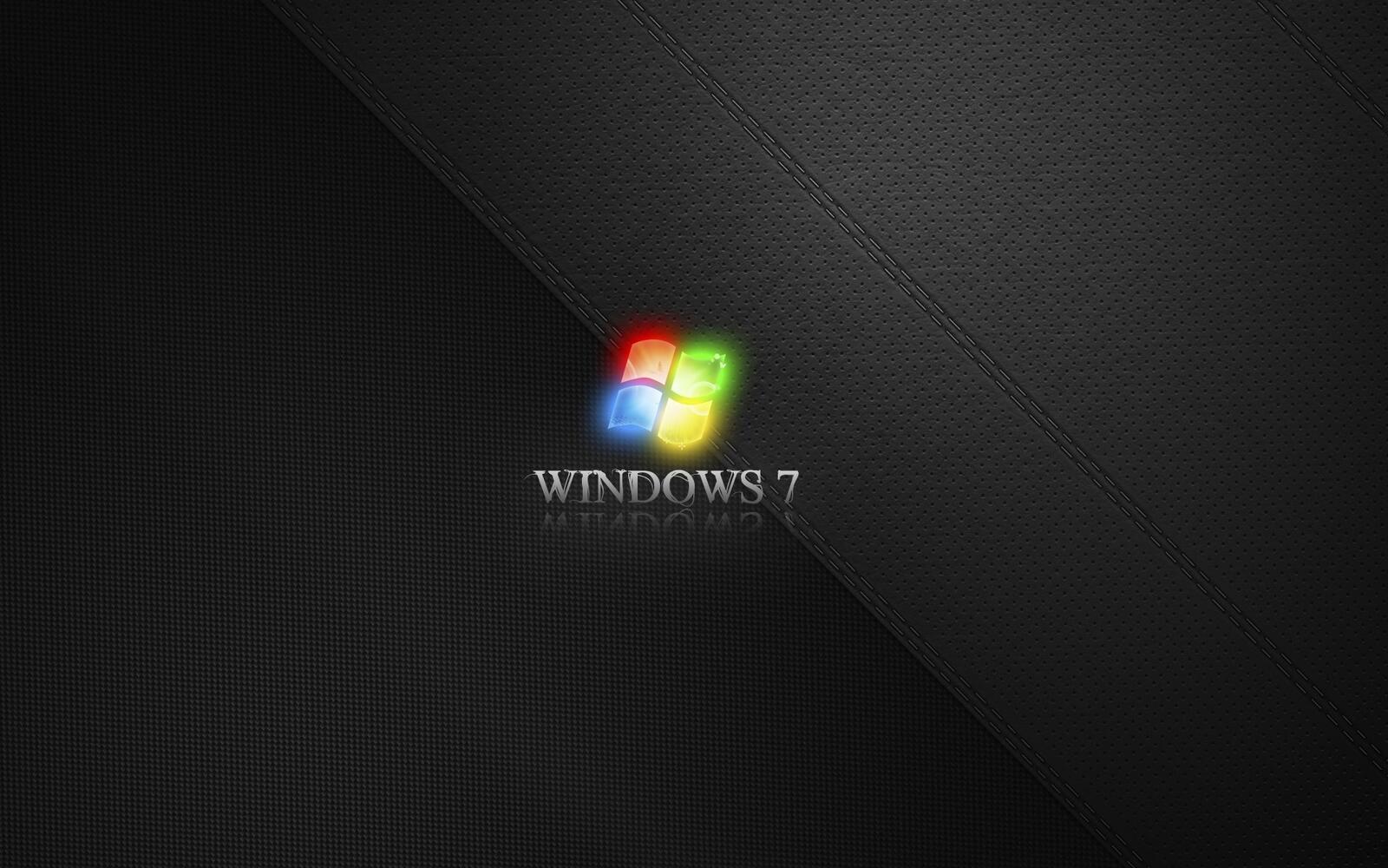 桌面上的壁纸闪屏 徽标 Windows 7