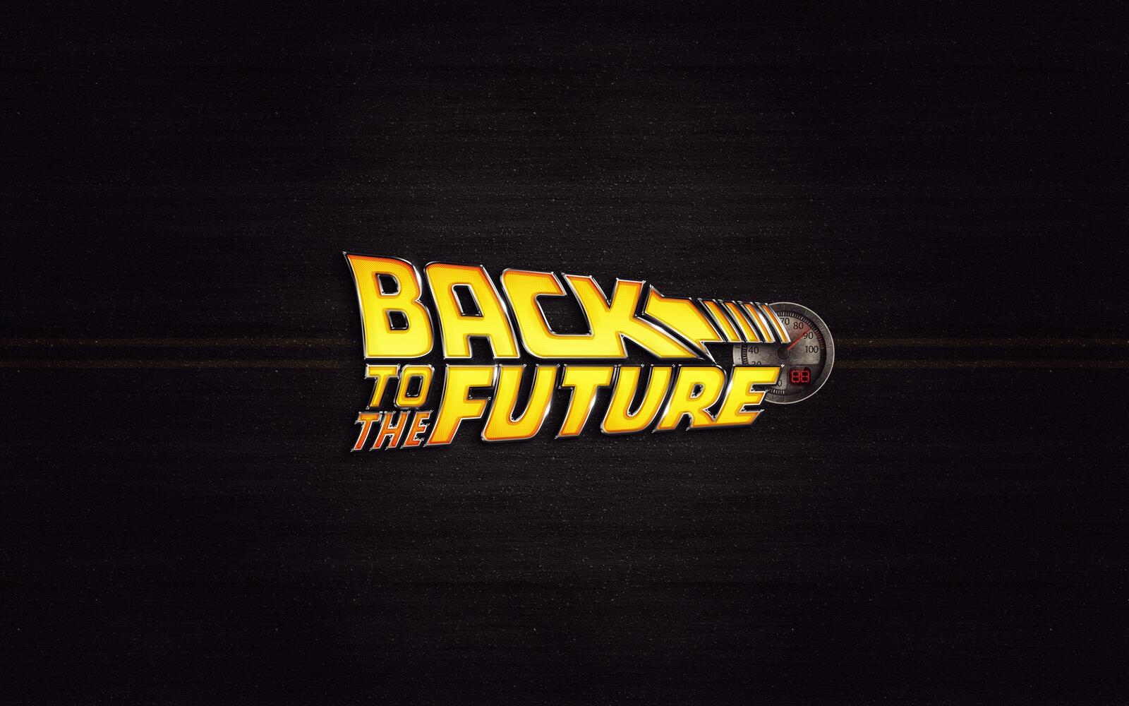 Wallpapers back to the future saver background on the desktop