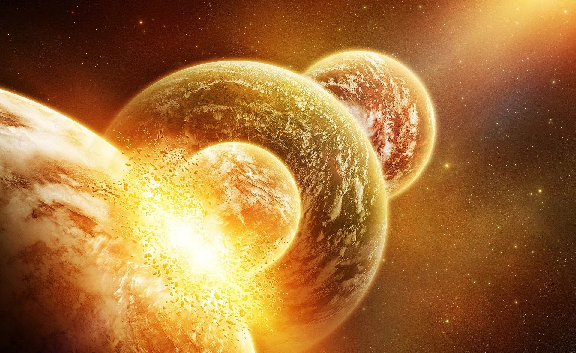 Wallpapers space galaxy explosion on the desktop