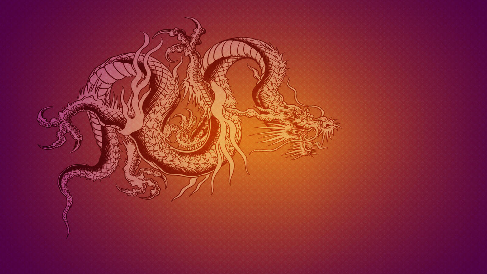 Wallpapers dragon drawn claws on the desktop