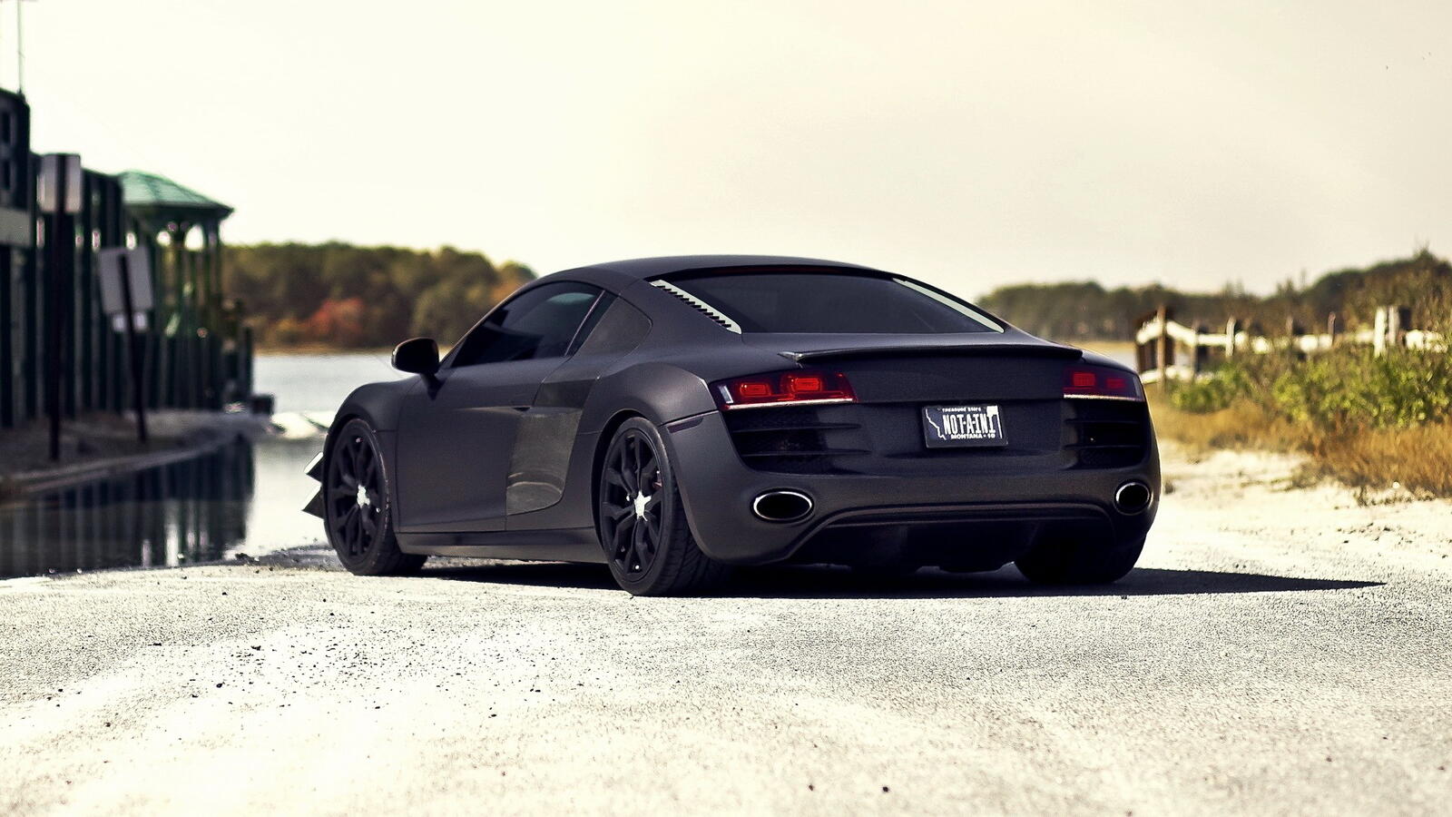 Wallpapers Audi p8 coupe exhaust on the desktop