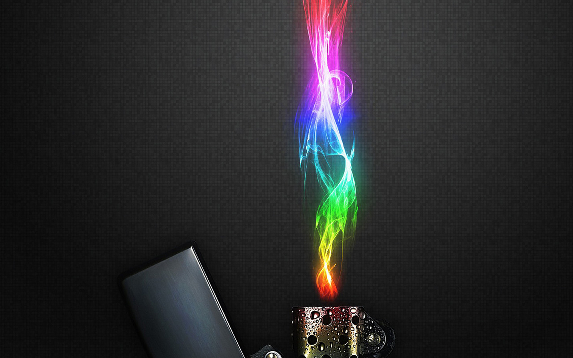 Wallpapers lighter cover flame on the desktop