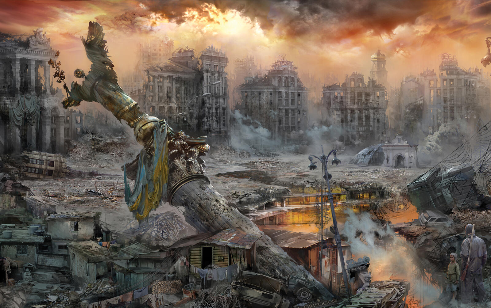 Wallpapers battle kiev ruins on the desktop