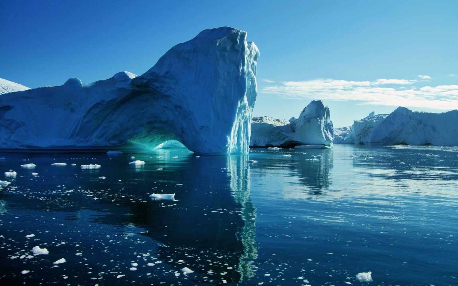 Обои льдины айсберг север на рабочий стол