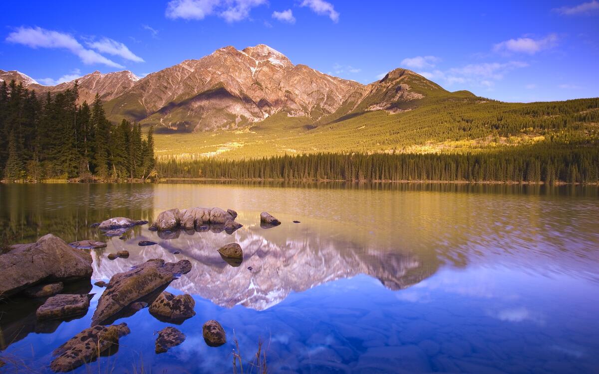 Free lake, mountains, forest photos best