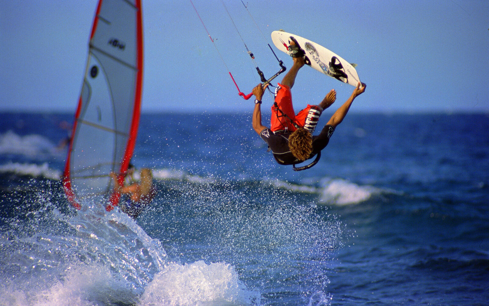 Wallpapers sailing boat wakeboarding on the desktop