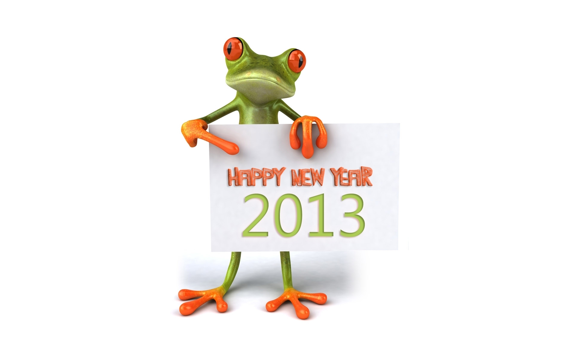 桌面上的壁纸2013 青蛙 祝贺